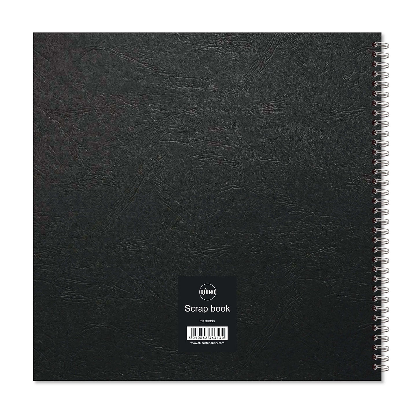 RHINO Oversize 40 Page Blank Hardback Black Scrapbook