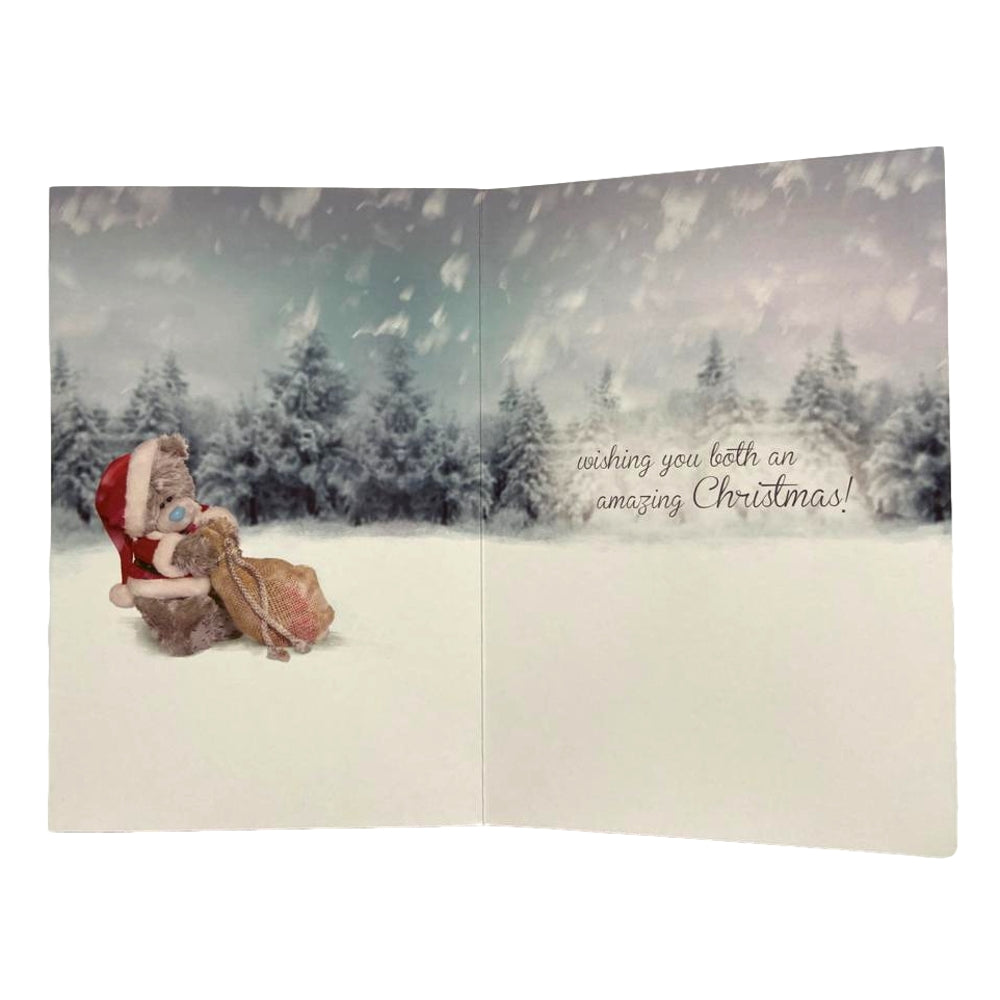 3D Holographic Mum And Dad Me to You Bear Christmas Card