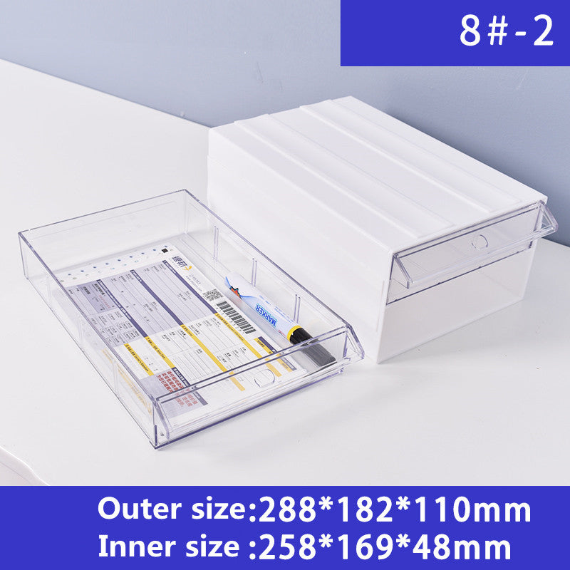 Yellow Stackable Plastic Storage 2 Drawers with Removable Compartments