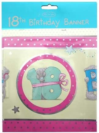 Me To You Happy 18th Birthday Bear Banner