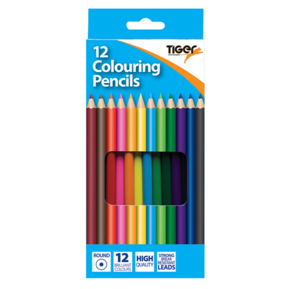 Box of 12 Full Length Colouring Pencils