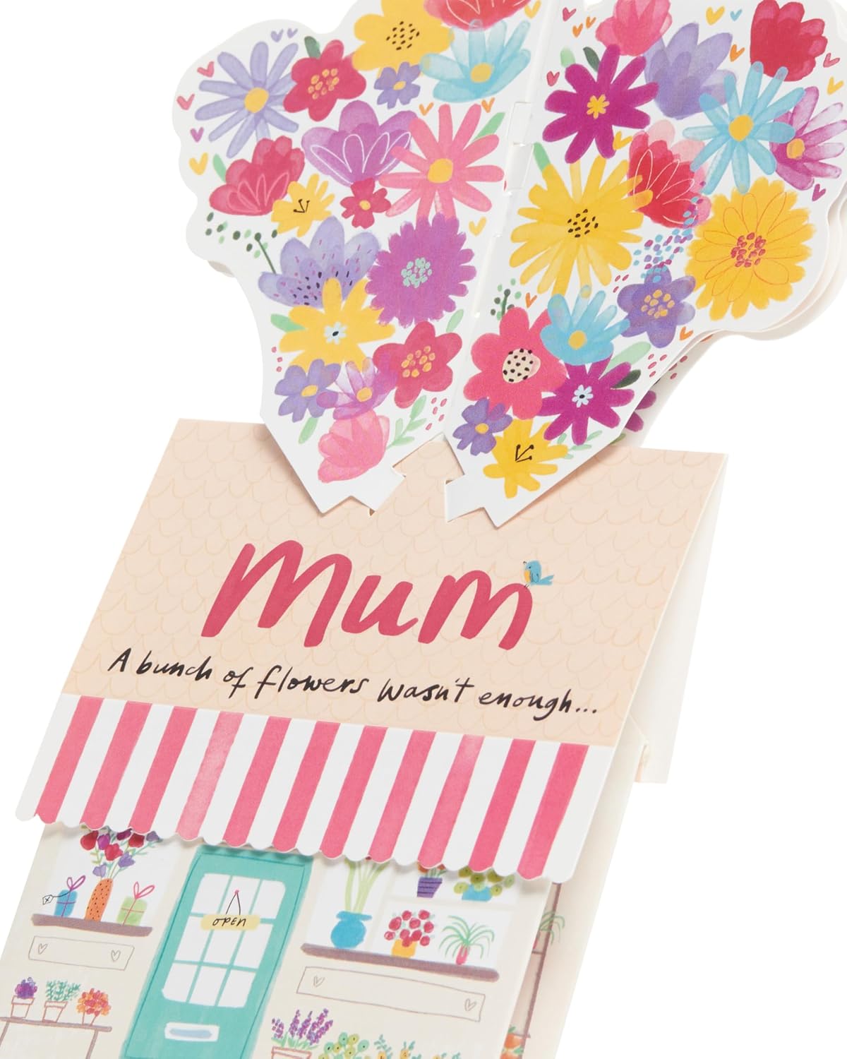 Pop-Up Flower Shop Design Mum Birthday Card