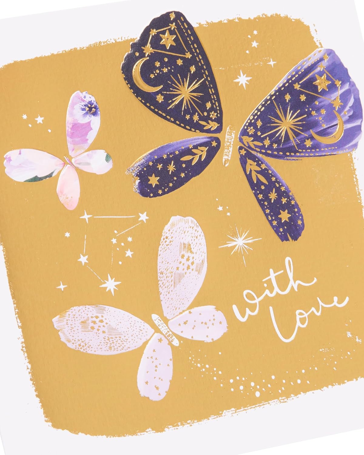 Butterflies Design From The Camden Collection Open Blank Card