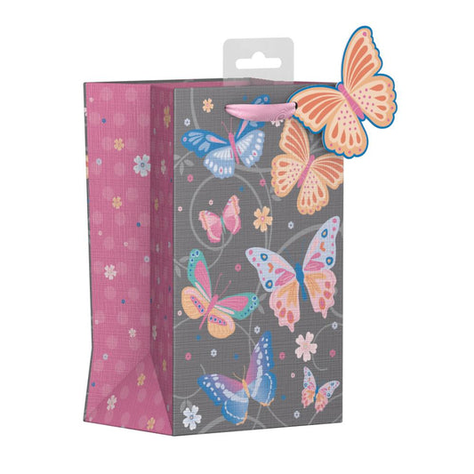 Pack of 12 Butterfly Swirls Design Perfume Gift Bags