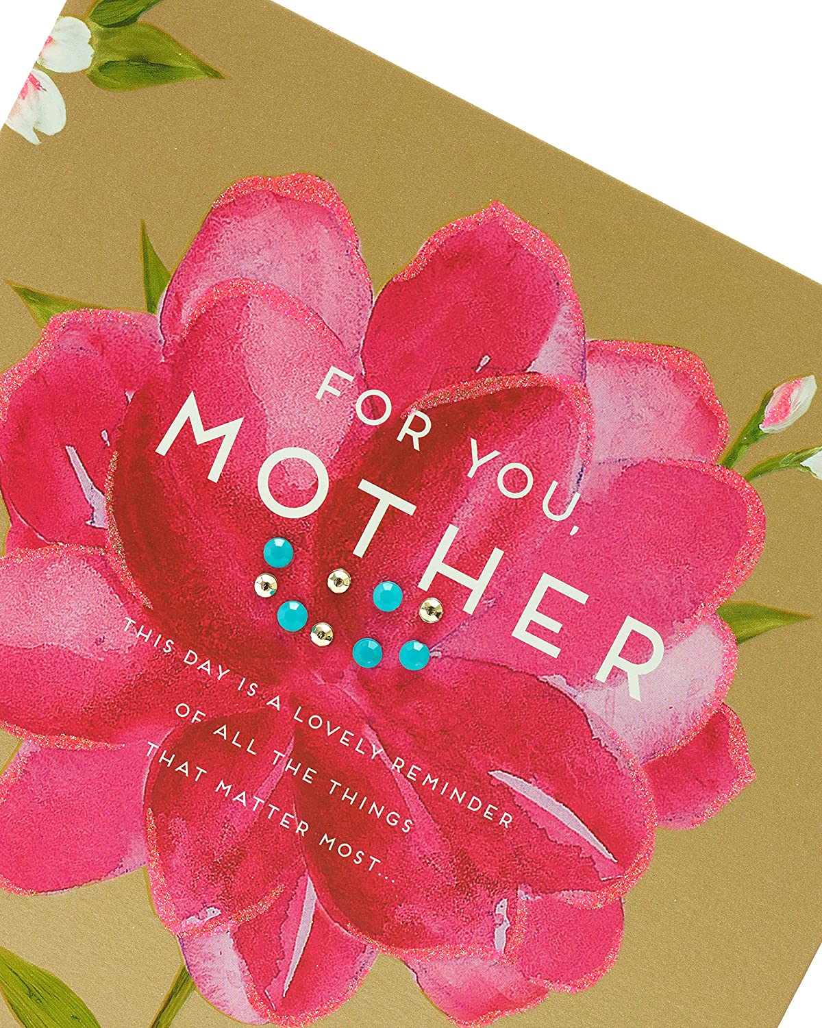 For A Wonderful Lovely Pink Flower Design Mother's Day Card