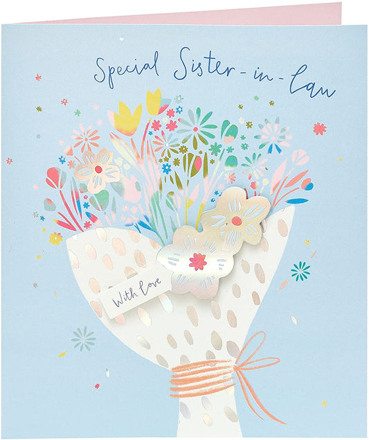 Beautiful Bouquet Special Sister in Law Birthday Card