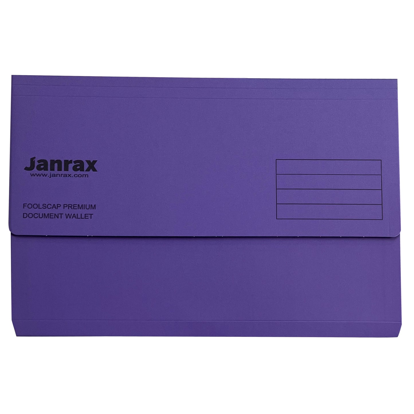 Pack of 10 Purple Card Premium Foolscap Document Wallets