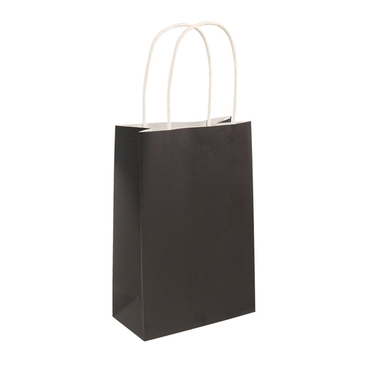 Pack of 6 Black Party Bags with Handle