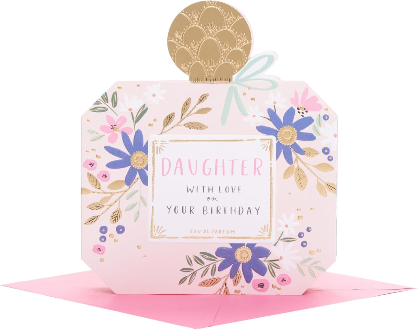 Perfume Bottle Shaped Design Daughter Birthday Card