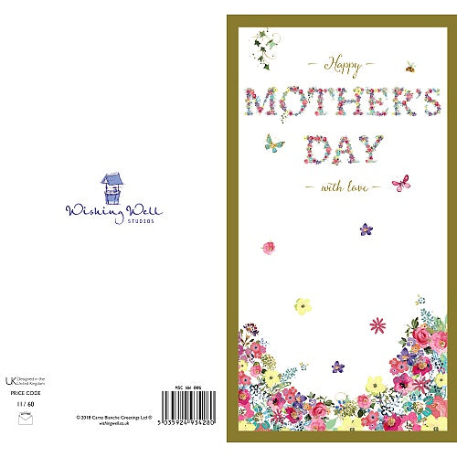 Multicolour Flowers Open Mother's Day Card