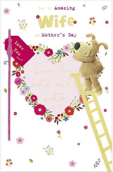 Boofle Climbing Ladder To Make Heart Wreath Wife Mother's Day Card