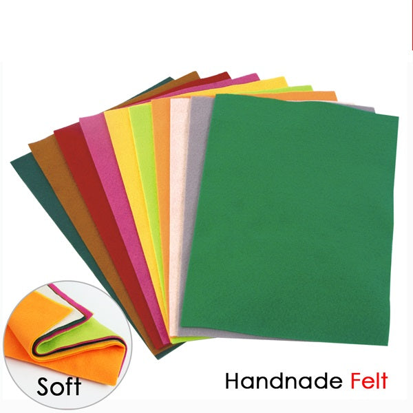 Pack of 50 Assorted Colour A4 Handmade Felt Paper