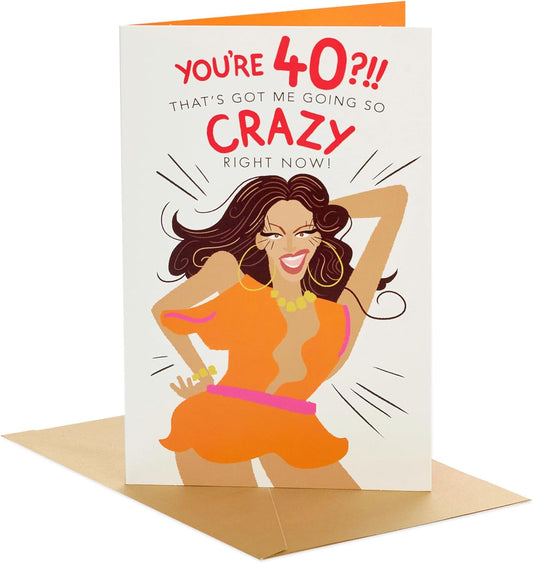 Beyoncé Design 40th Birthday Card For Her