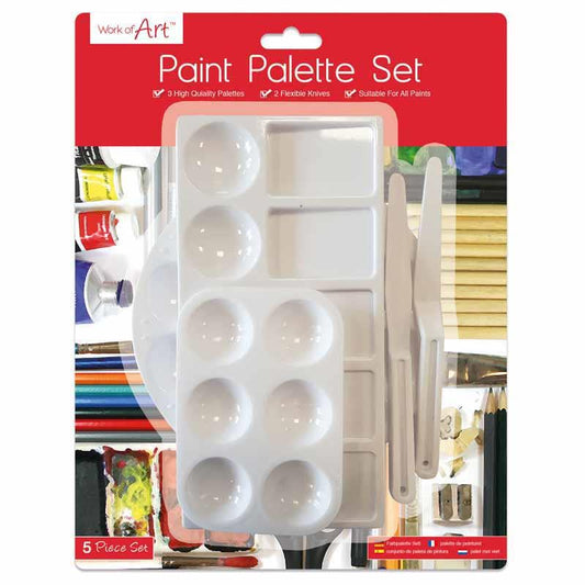 5 Piece Paint Palette Set