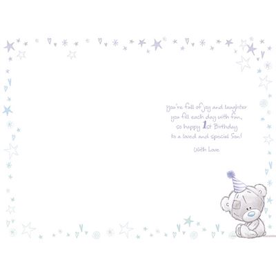 Me To You Bear Son 1st Birthday Tiny Tatty Teddy Birthday Card