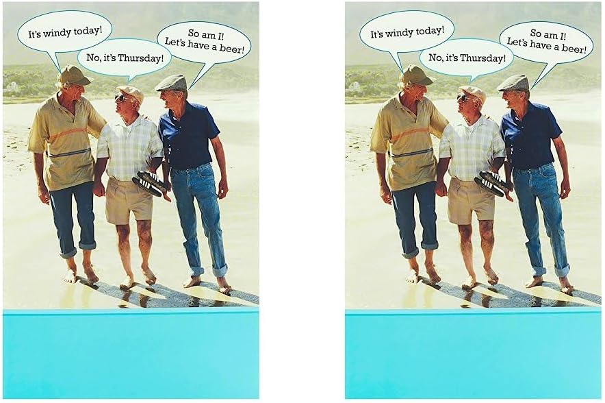 Age Joke Design (Pack of 2) Birthday Card