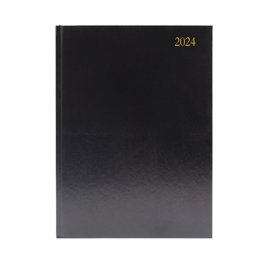 2024 A5 Week To View Black Desk Diary *PREVIOUS YEAR