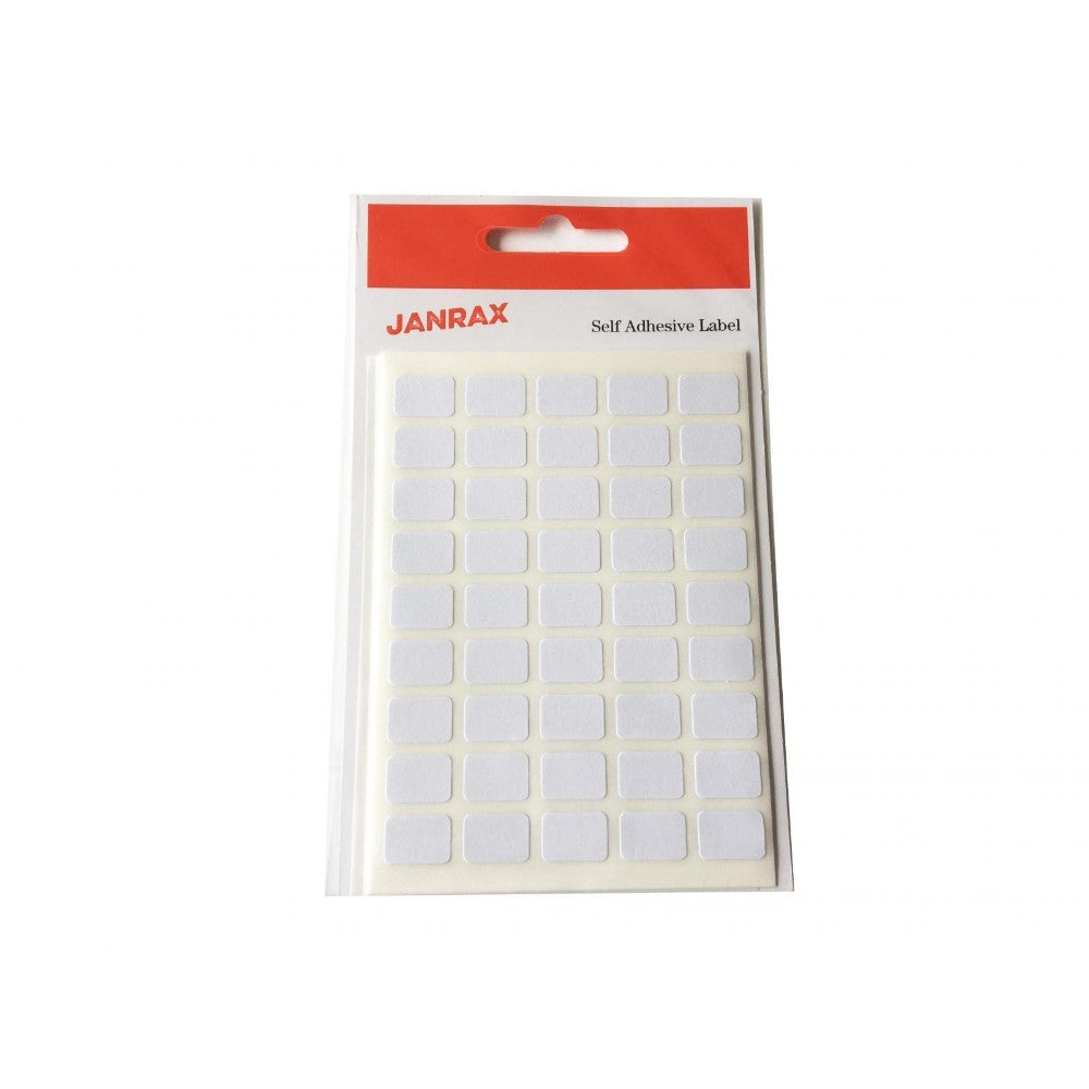 Pack of 1575 White 9x13mm Rectangular Labels - Adhesive Stickers