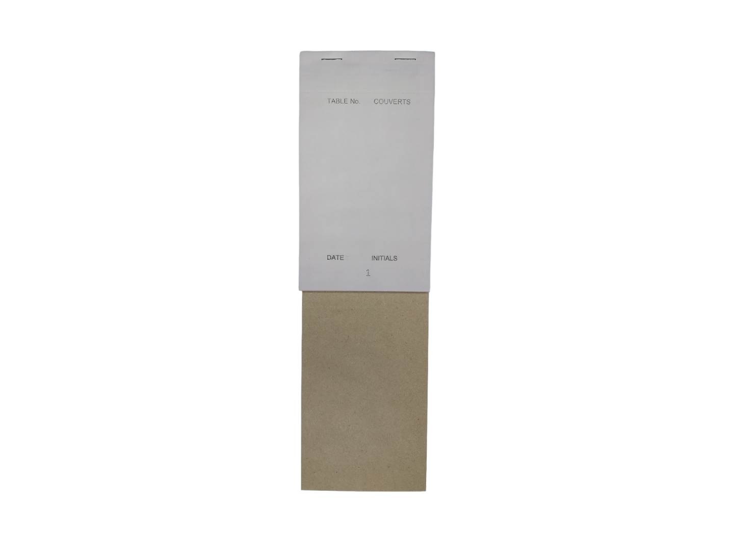 Pack of 10 95mm x 165mm White NCR Carbonless Triplicate Restaurant Service Pads