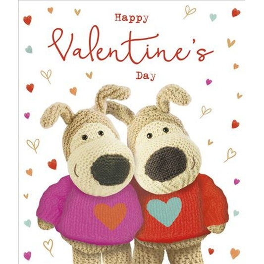 Two Boofles Wearing Jumpers Valentine's Day Card