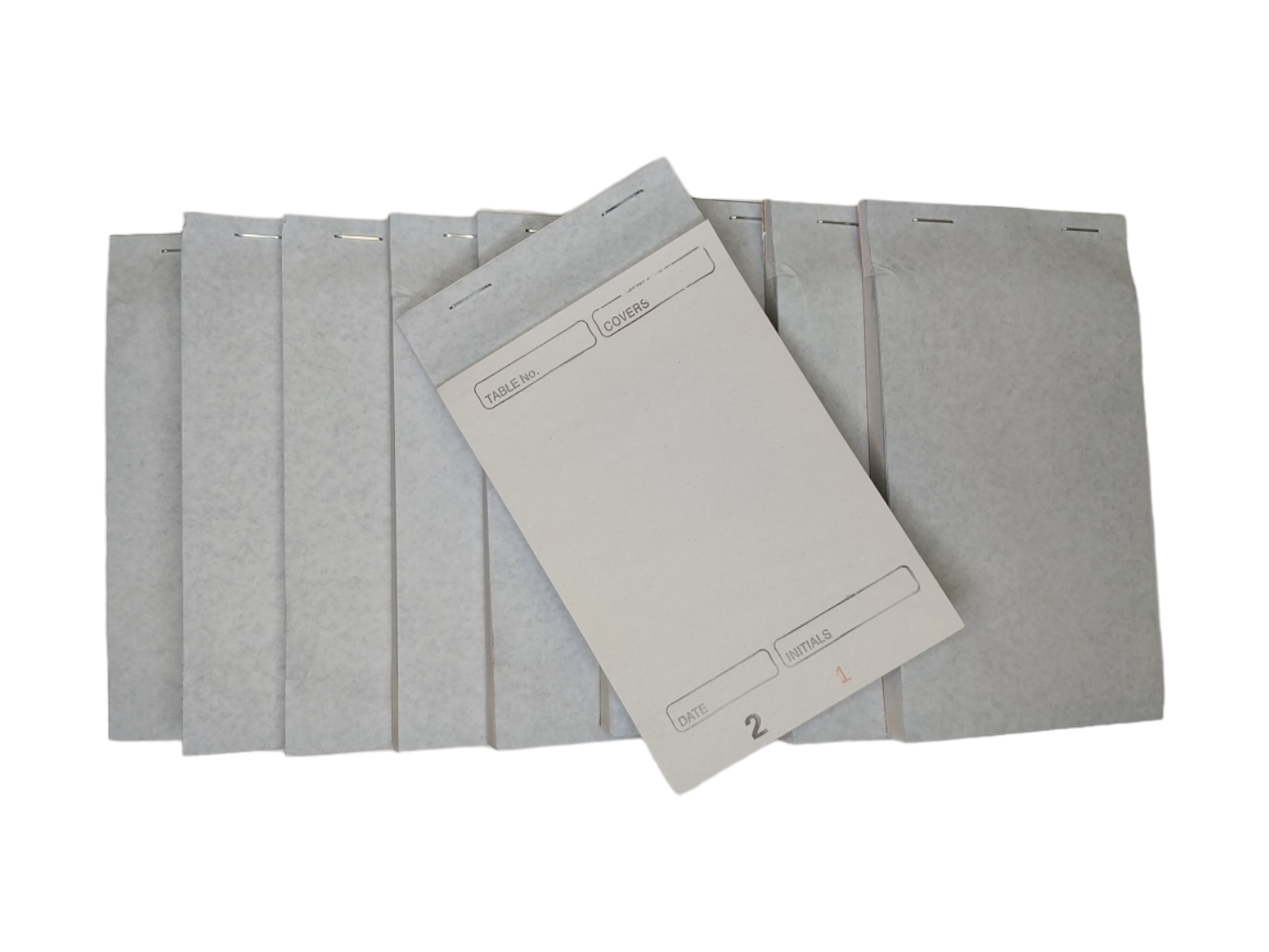 Pack of 50 95mm x 170mm White Duplicate with Carbon Restaurant Service Pads