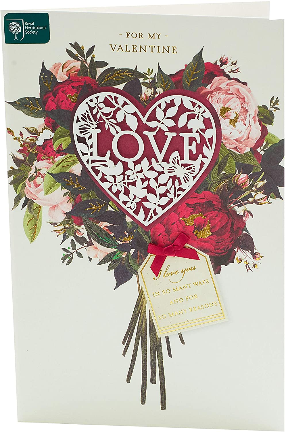 Floral Bouquette Romantic Valentine's Day Card