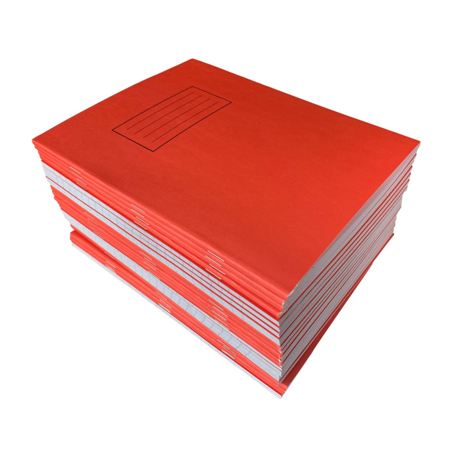 Janrax 9x7" Red 80 Pages Feint and Ruled Exercise Book