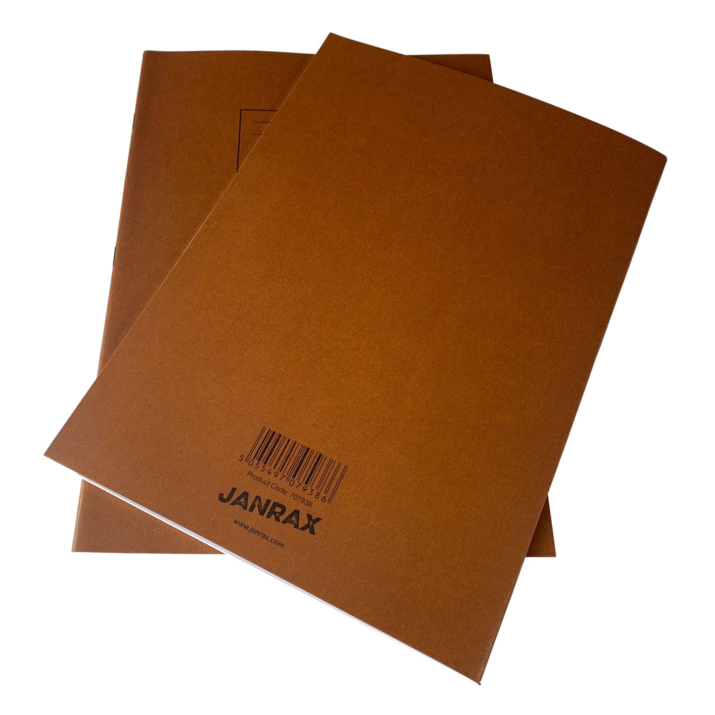 Pack of 50 Janrax A4 Brown 80 Pages Feint and Ruled Exercise Books