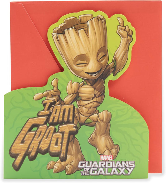 Marvel Groot Design Guardians of the Galaxy Birthday Card for Him