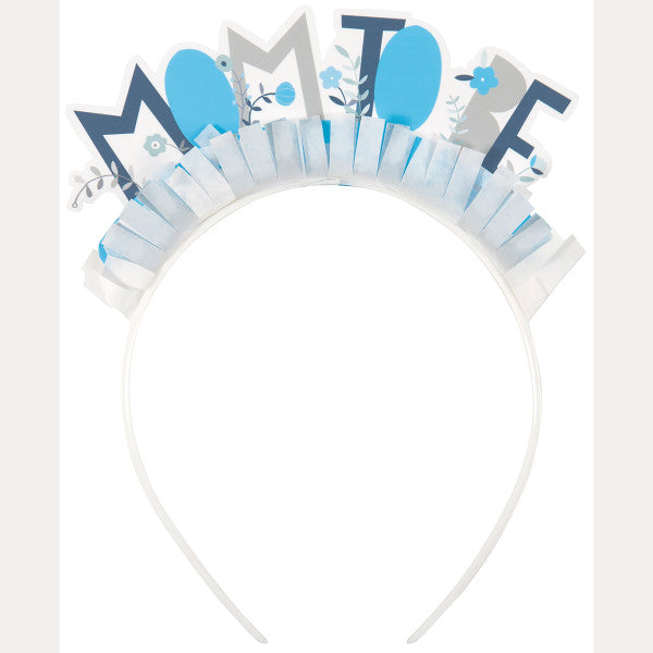 Blue Mom to Be Headband