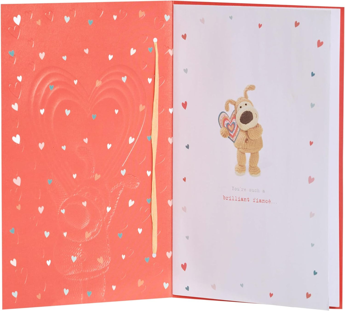 Cute Design Boofle Fiancé Valentine's Day Card