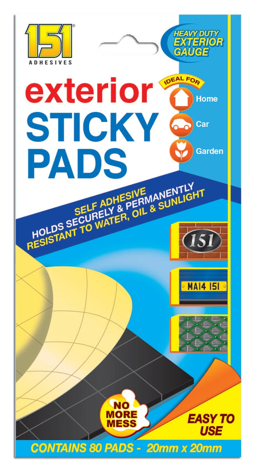 Heavy Duty 80 Exterior Sticky Pads