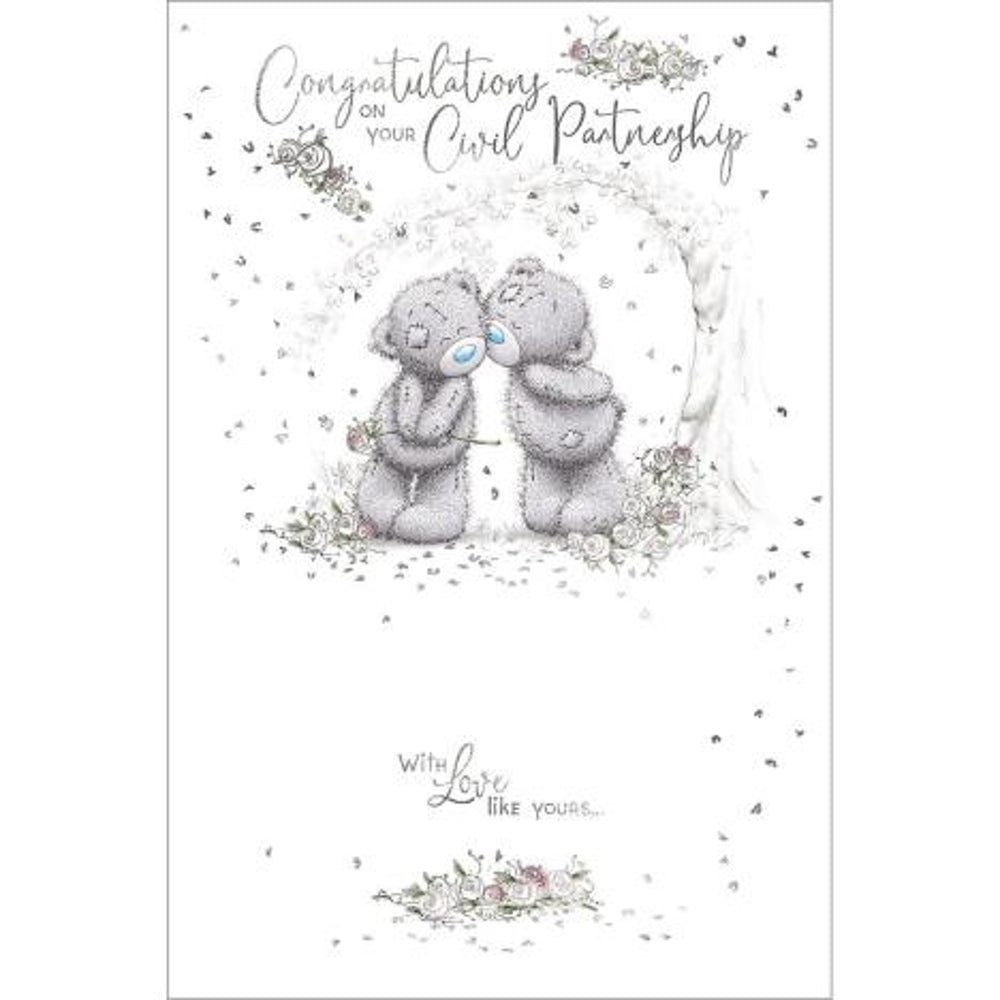 Wedding Bears Civil Partnership Congratulations Card