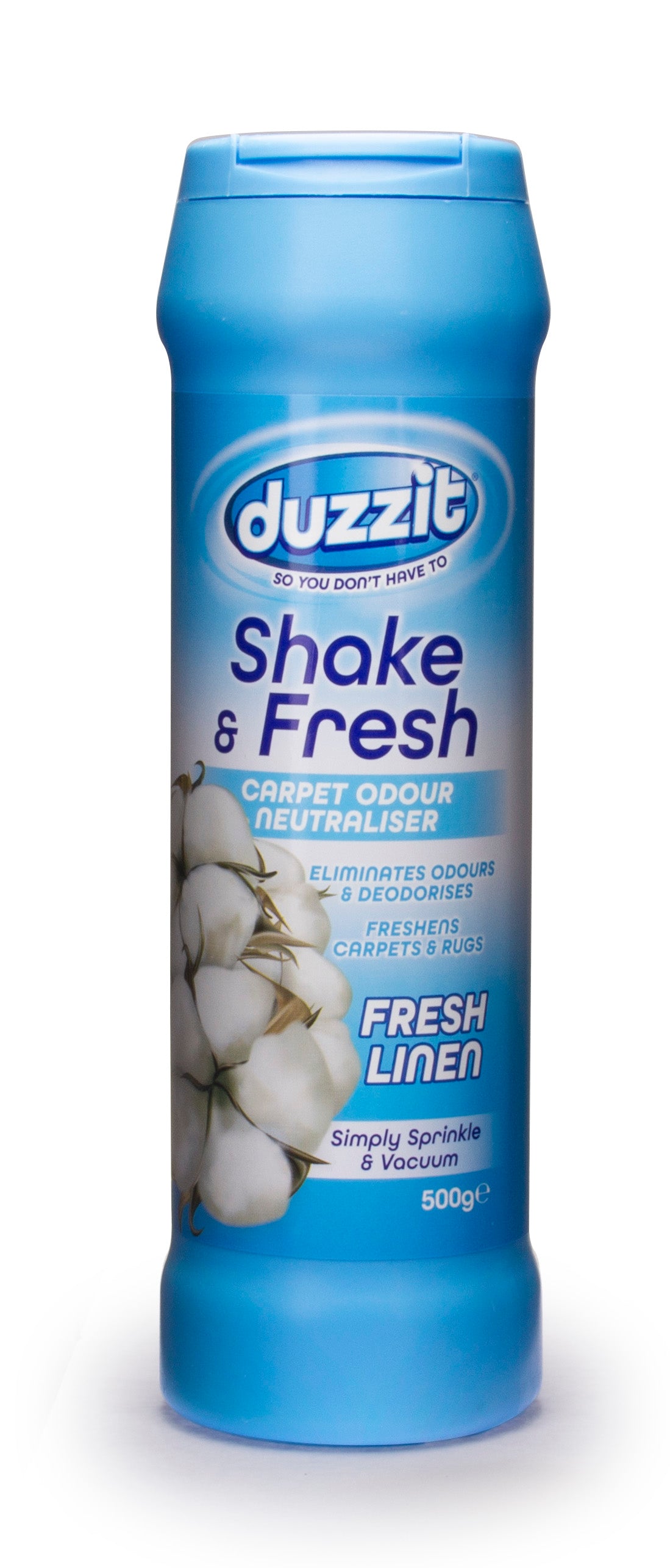 Duzzit Shake & Fresh Carpet Odour Neutraliser fresh Linen 500g