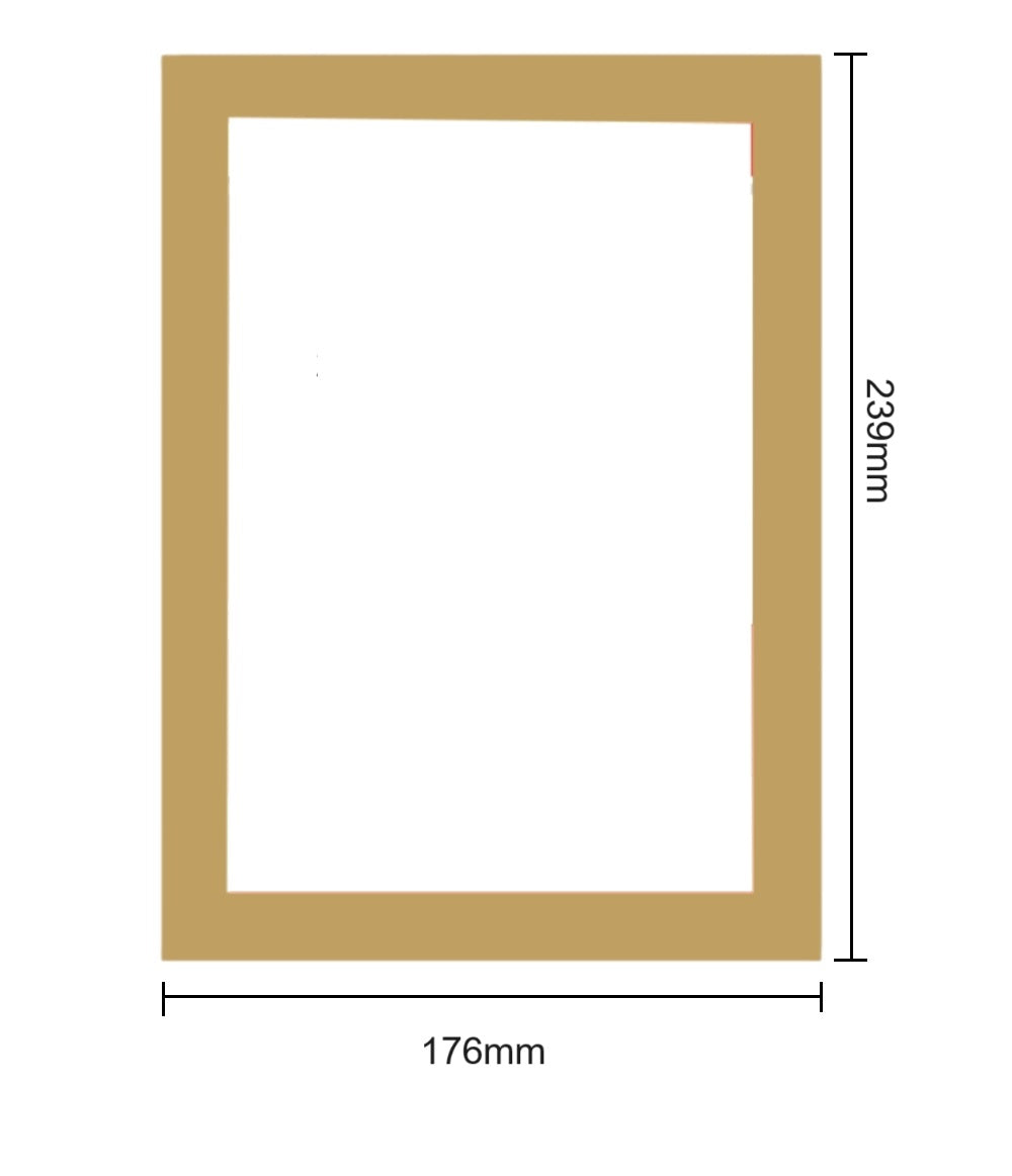 Pack of 6 A5 Magnetic Sign Holder Display Board