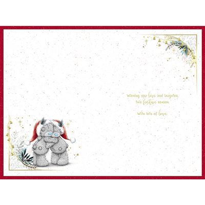 Bears Hiding Gifts Behind Backs Daughter And Son In Law Christmas Card