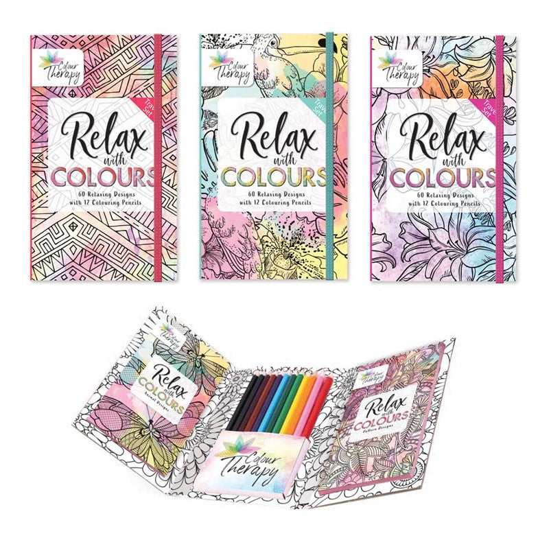 Colour Therapy Travel Colouring Kit