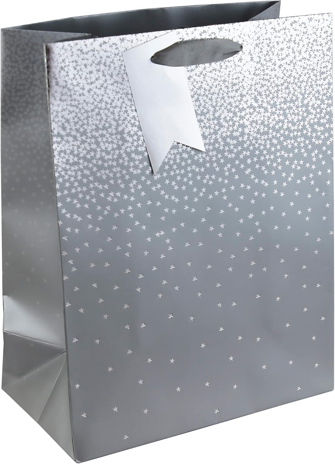 Silver Ombre Medium Christmas Gift Bag