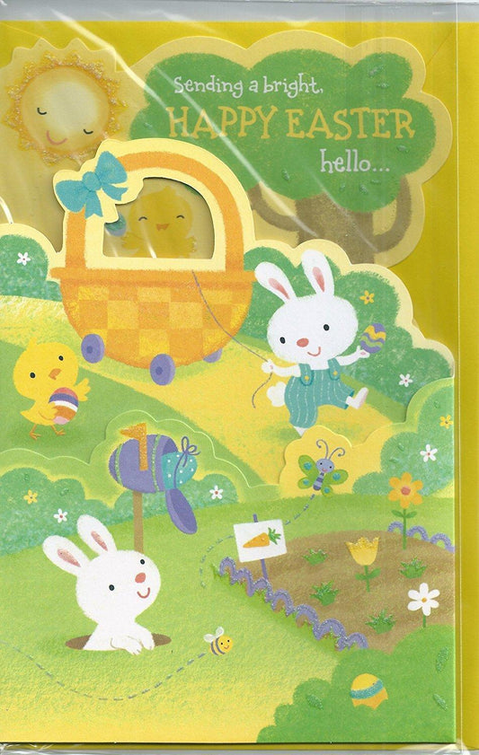 Sending a Bright Happy Easter Greeting Card