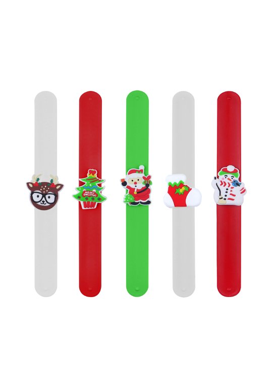 Christmas Snap Bracelets with Print