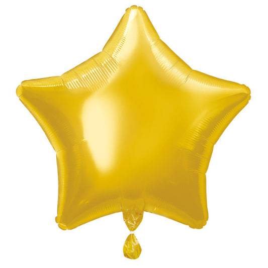 Classic Gold Star Shaped 20" Foil Balloon