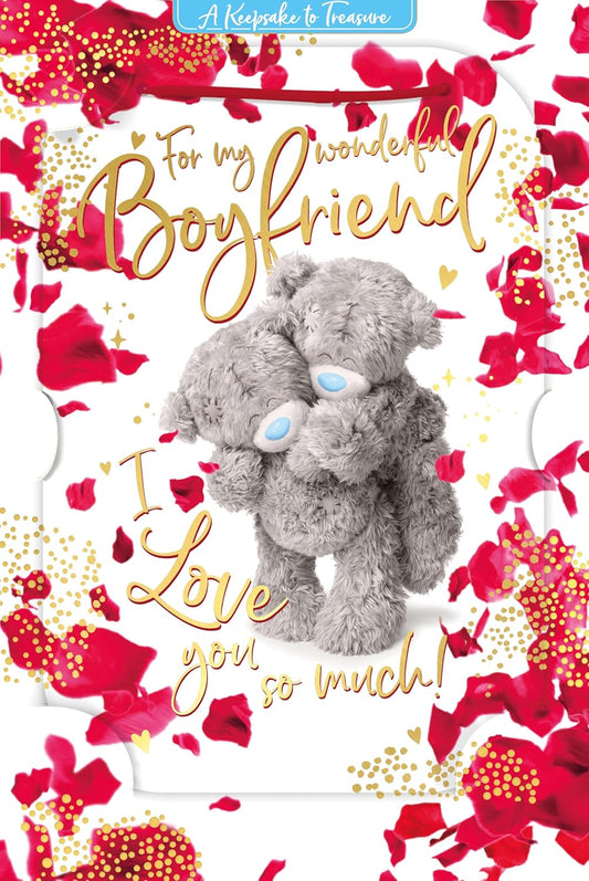 Bears Hugging Boyfriend Valentine's Day Card