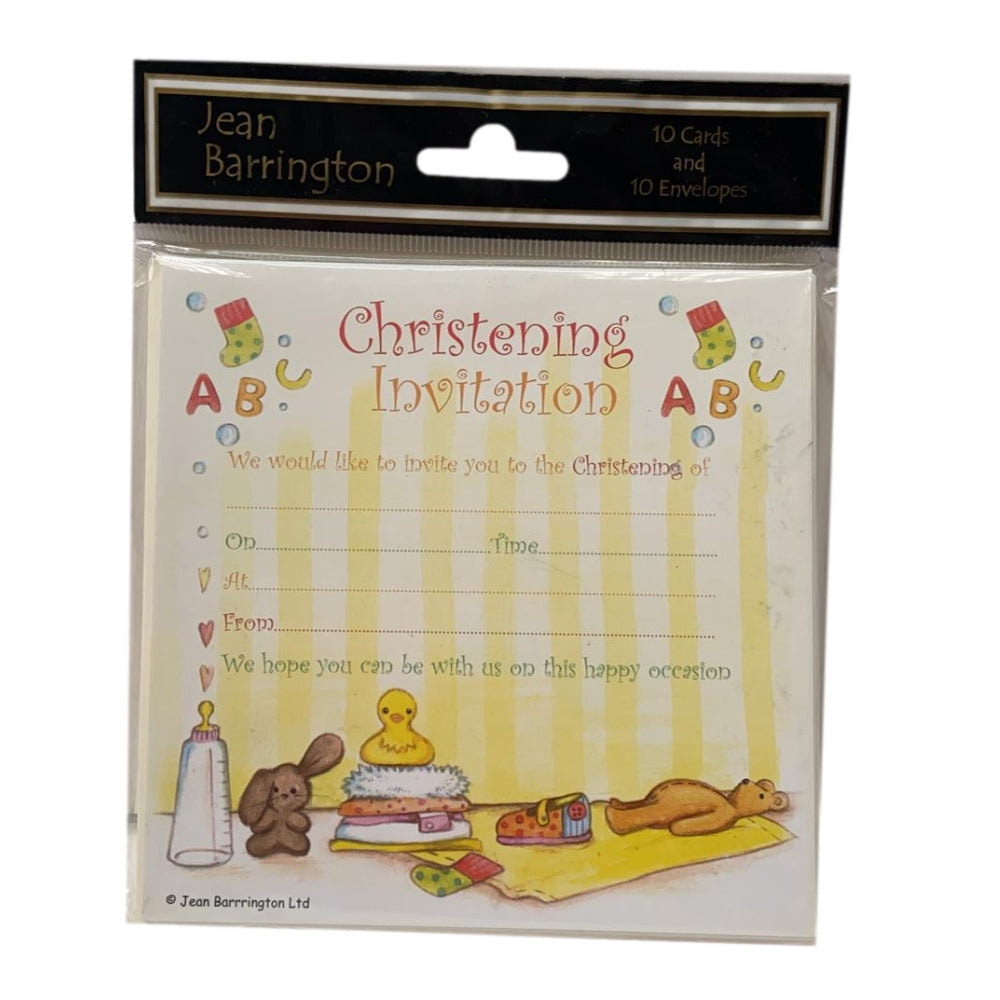 Girls/Boys Christening Invitations - Pack of 10