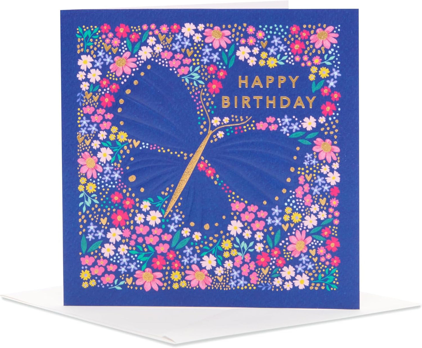 Floral Butterfly Design From The Camden Collection Birthday Card