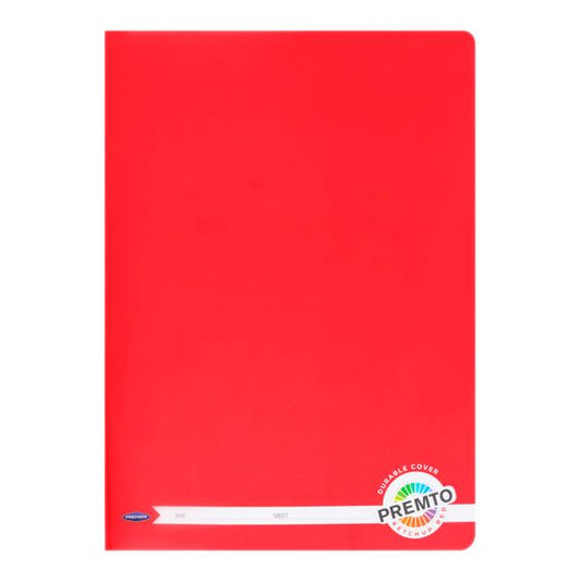 Pack of 6 A4 120 Pages Ketchup Red Durable Cover Manuscript Books by Premto