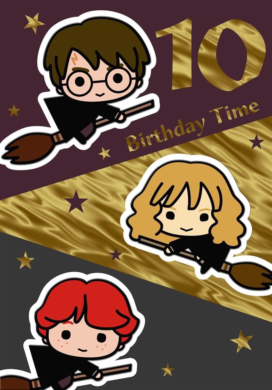 Harry Potter 10th Birthday Card