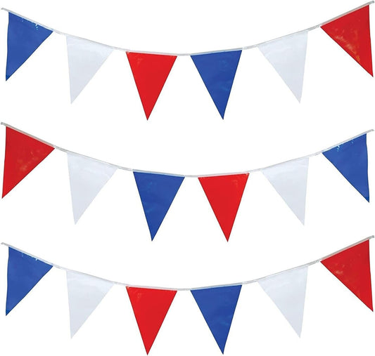 Red White and Blue 7m Bunting