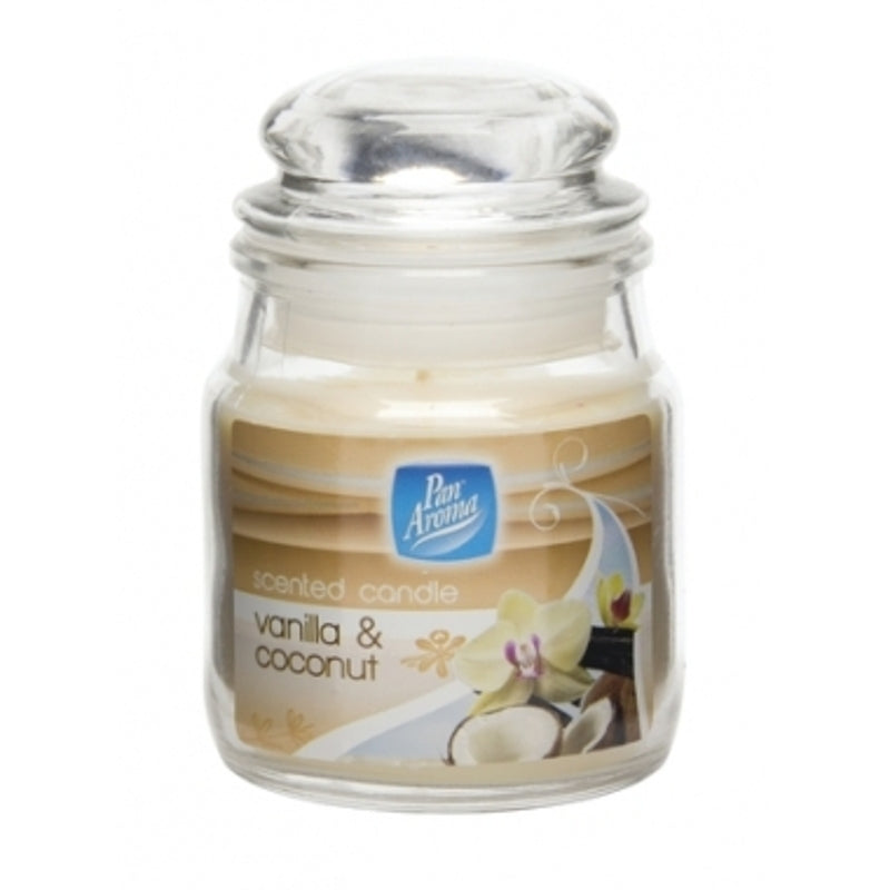 Pan Aroma Small Jar Candle With Lid - Vanilla & Coconut