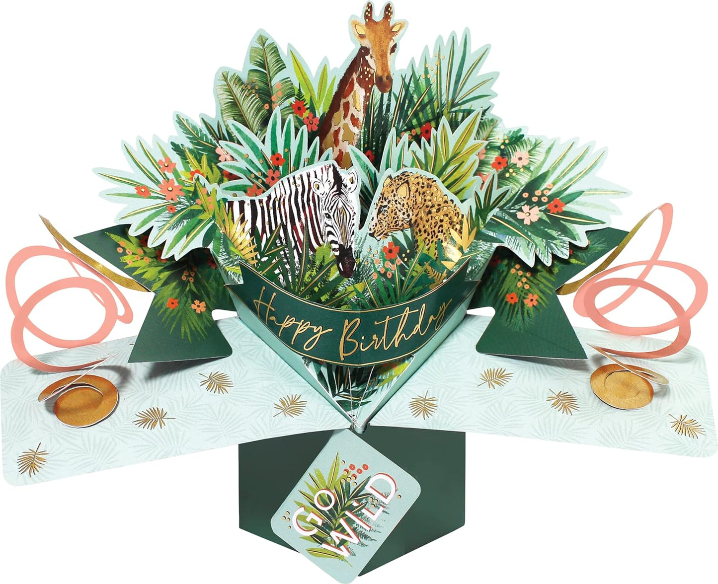 Happy Birthday Jungle 3D Pop-Up Greeting Card