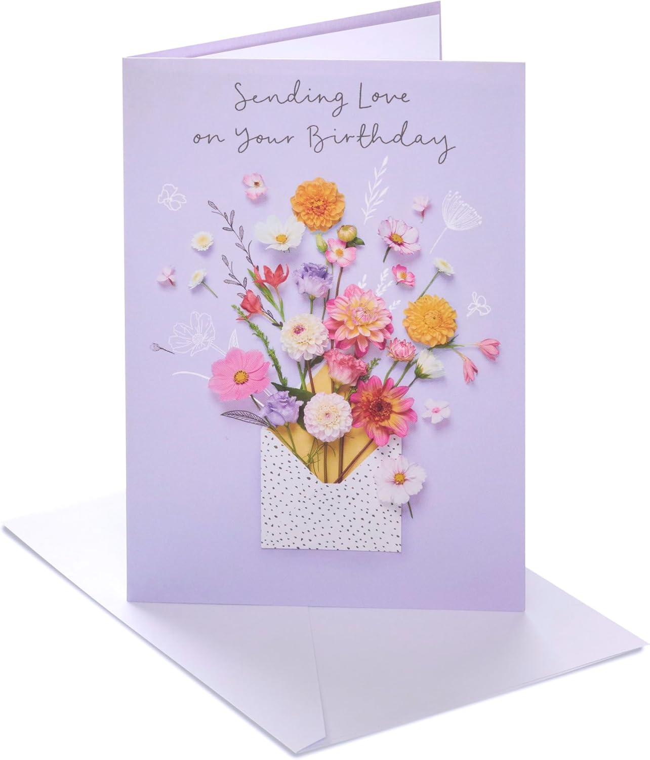 Floral Design Birthday Card